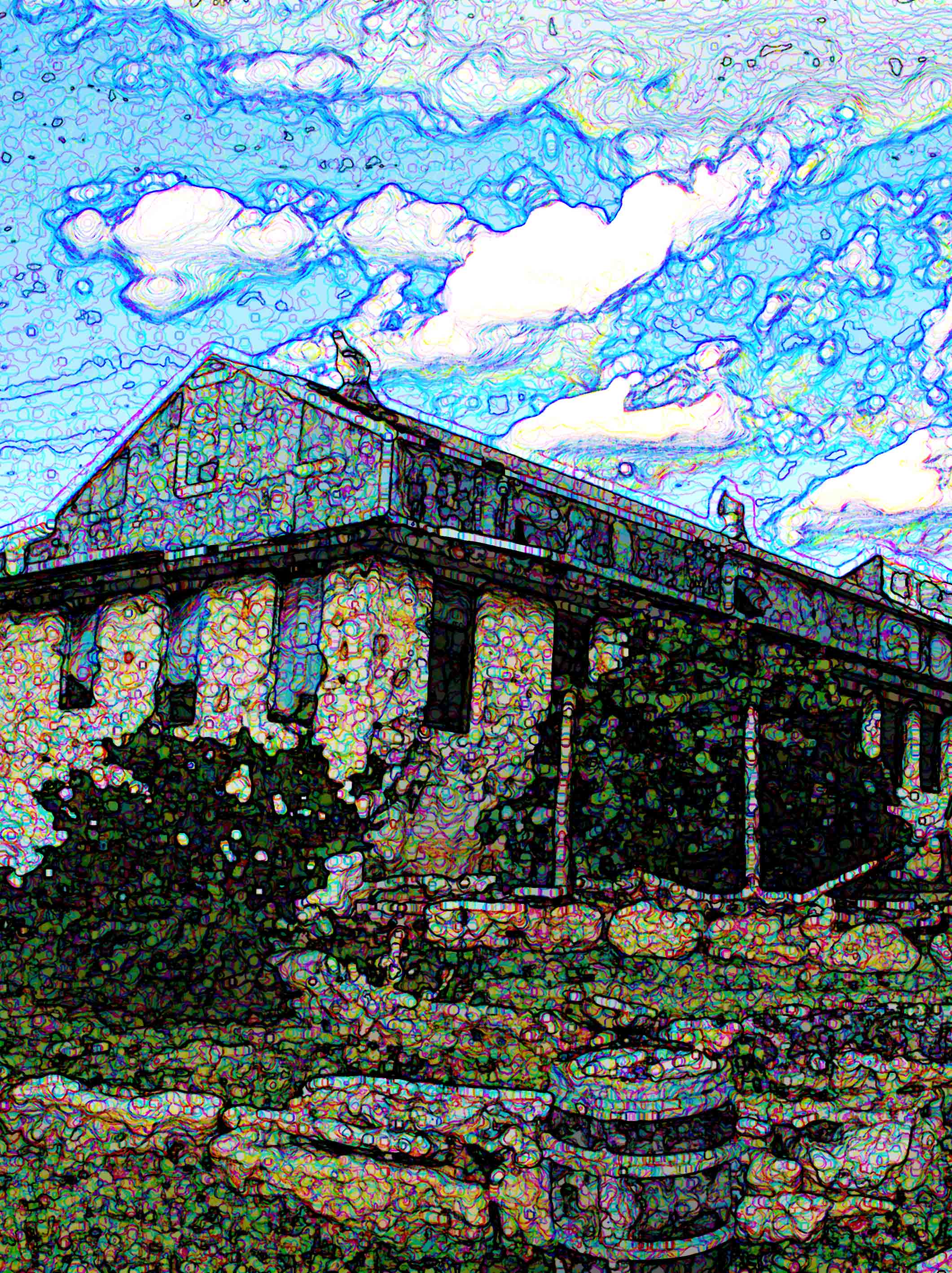on photo is an original painting in blue colors for sale in austin texas by austin artist 